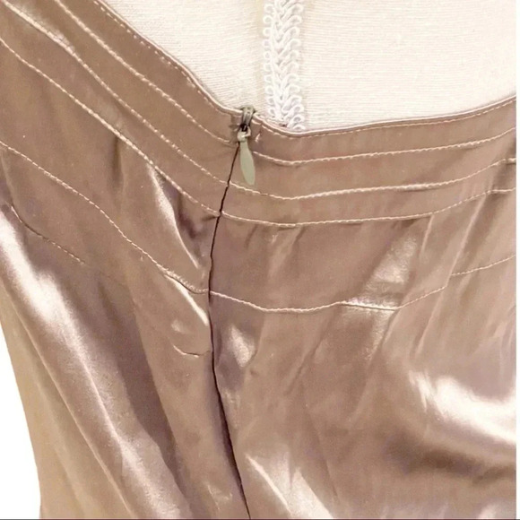 GOSHA by Vero Moda Silk Satin Cami “Rose Singlet” Smokey Taupe, Y2K Party Top - Picture 8 of 16